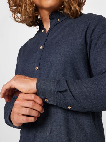 !Solid Regular fit Button Up Shirt 'Pete' in Blue