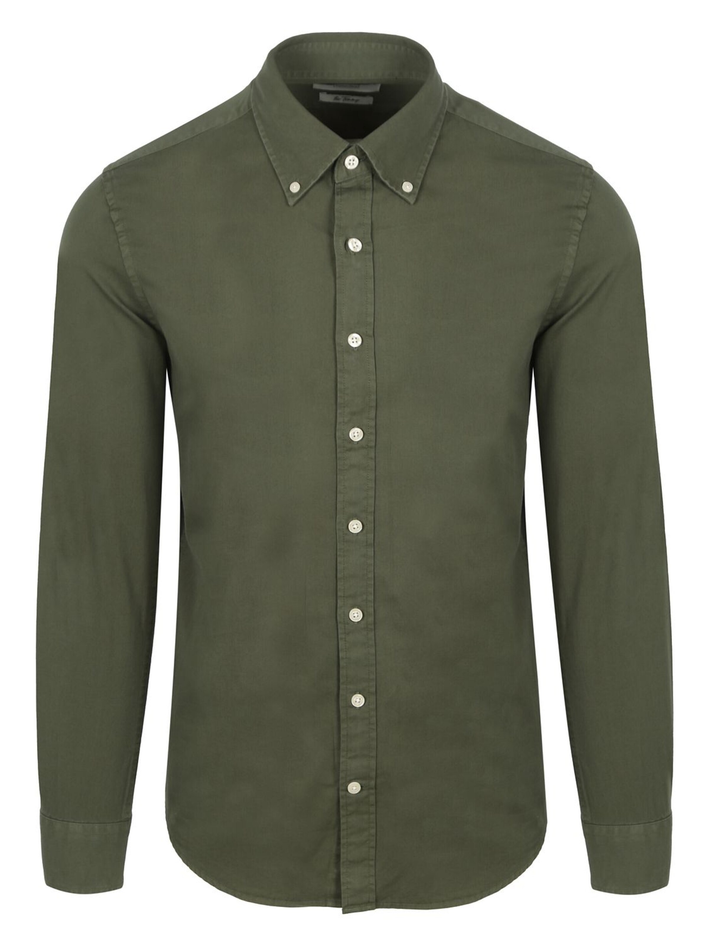 KING Essentials Button Up Shirt 'The Tommy' in Green: front