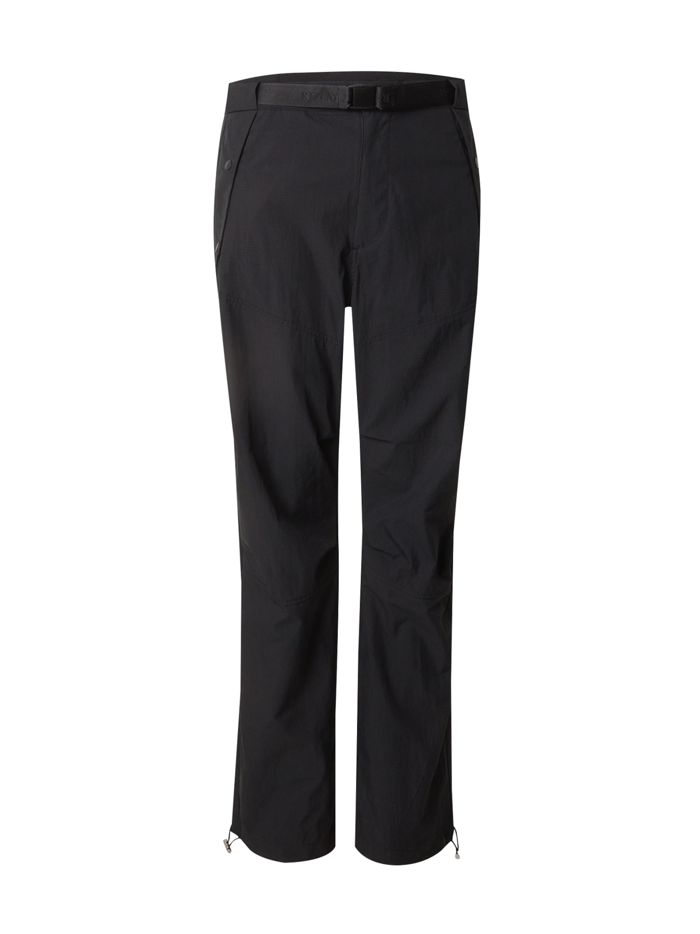 regular Pantaloni di REPLAY in nero: frontale