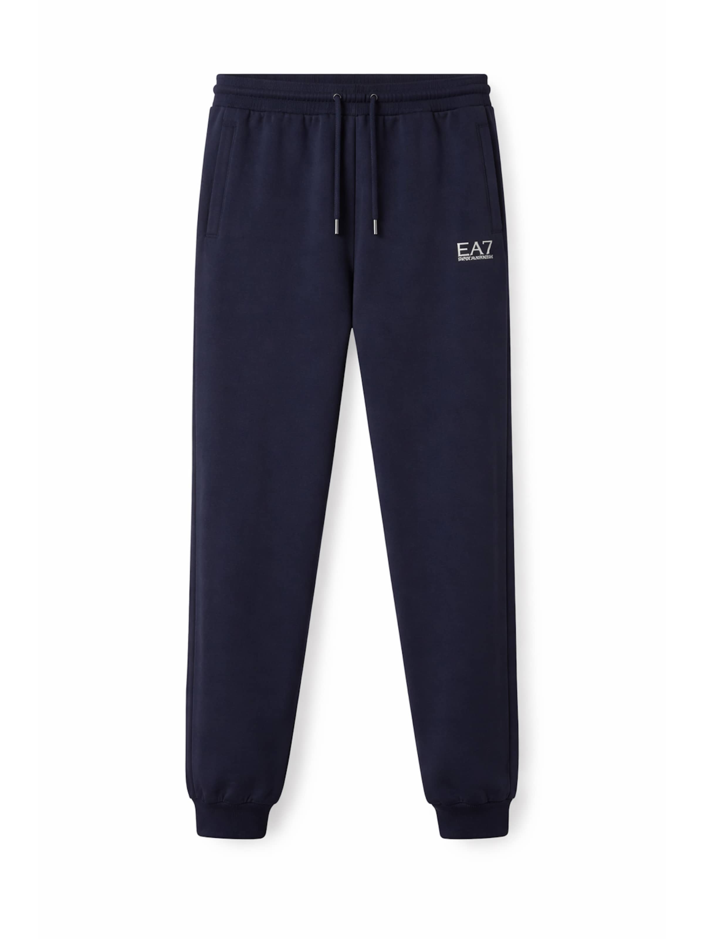 EA7 Emporio Armani Tapered Trousers in Blue: front