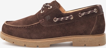 WODEN Veterschoen 'Johanne S' in Bruin: voorkant