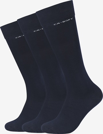 camano Knee High Socks 'Erin' in Blue: front