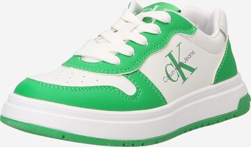 Baskets Calvin Klein Jeans en vert : devant