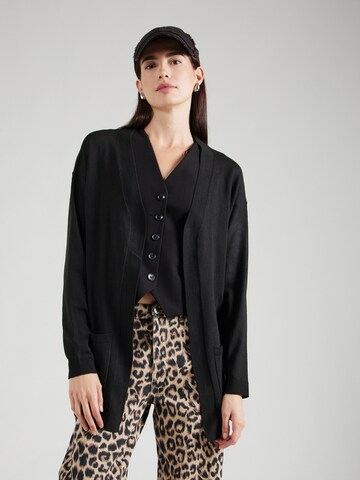 Cardigan 'Teena' ABOUT YOU en noir : devant