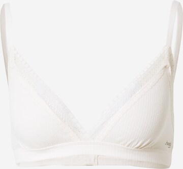 Triangolo Reggiseno 'GO Ribbed' di SLOGGI in beige: frontale