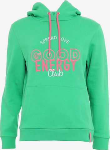 Zwillingsherz Sweatshirt 'Tiana' in Green: front