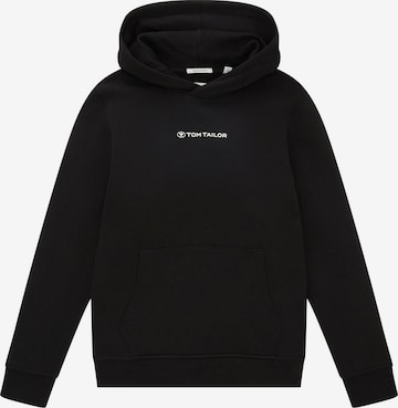 TOM TAILOR Sweatshirt in Black: front