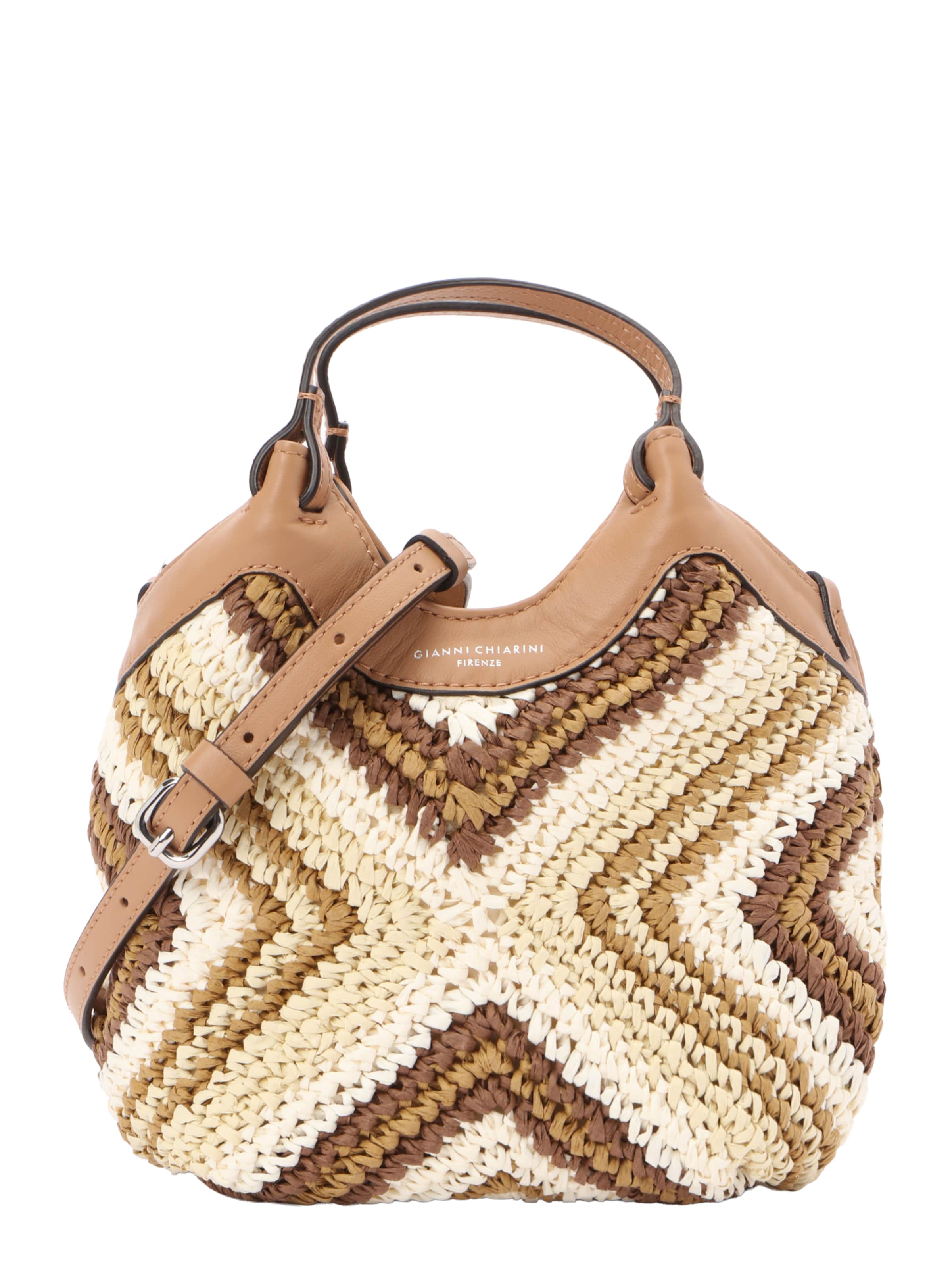 Gianni Chiarini Håndtaske 'DUA' i brun: forside