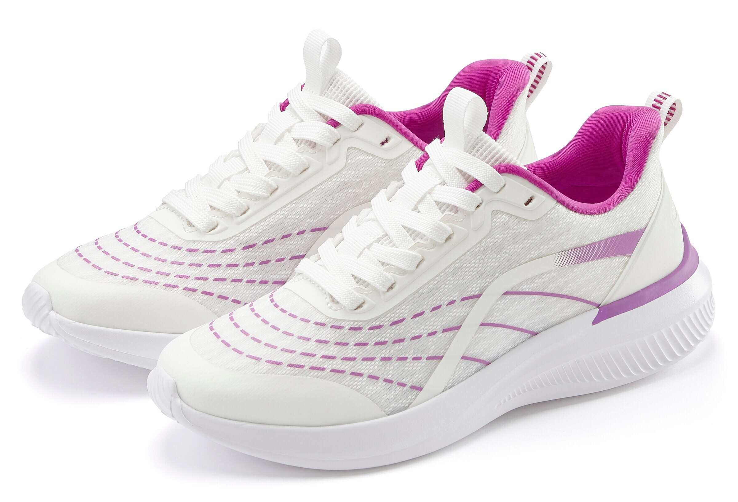 LASCANA Låg sneaker i vit