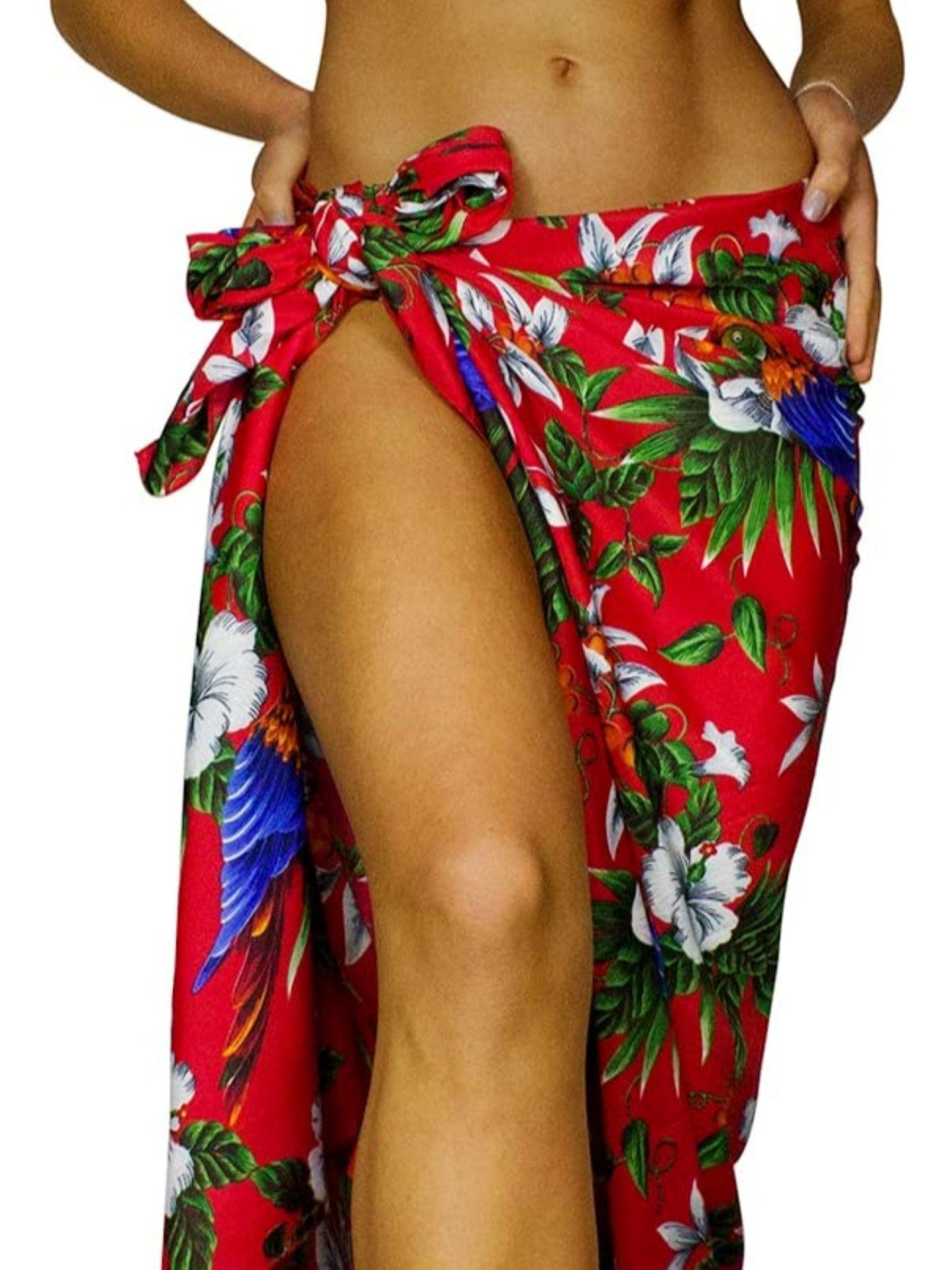 King Kameha Beach Towel 'Cherryparrot' in Red