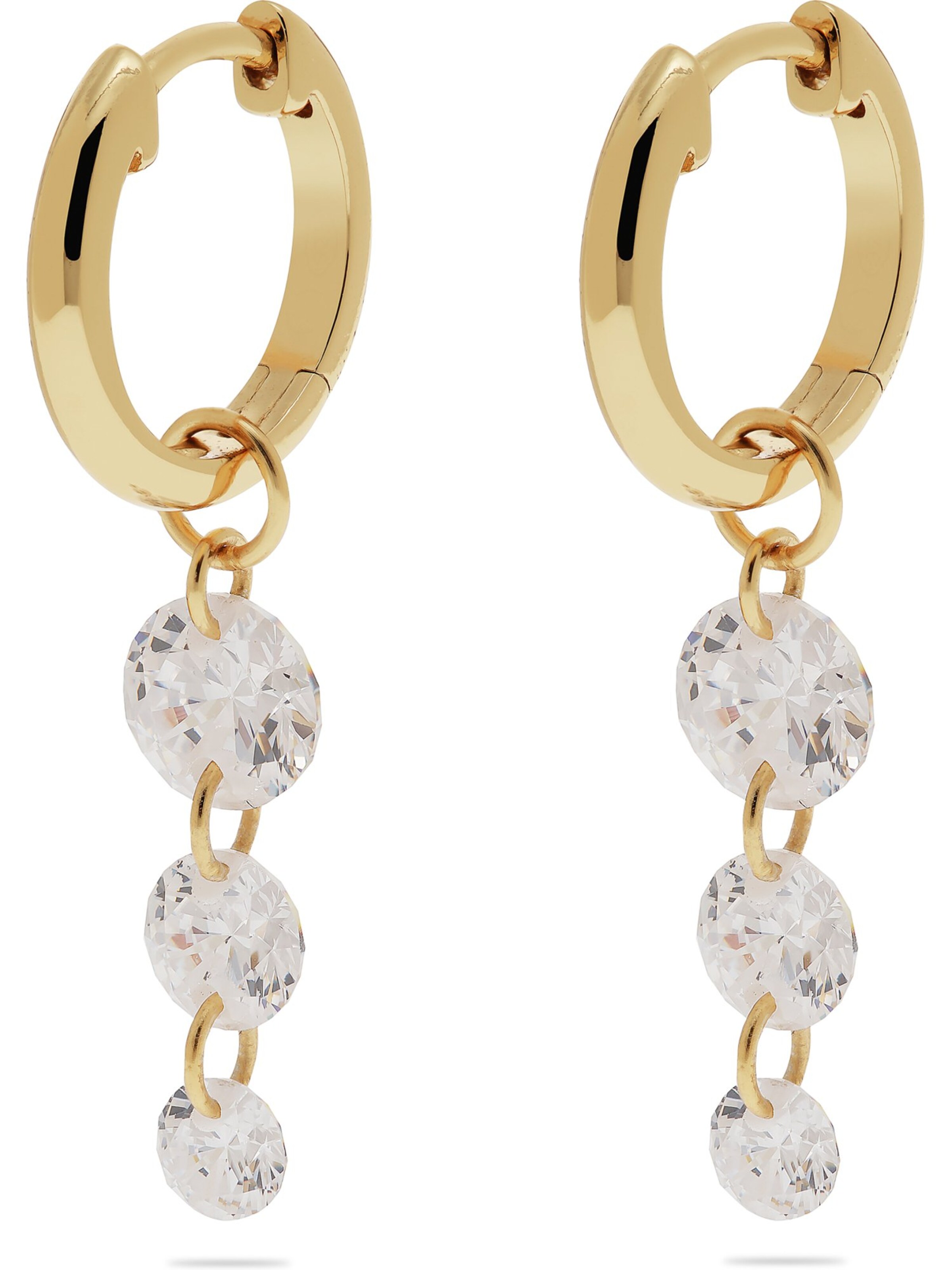 CHRIST Earrings in Yellow: front