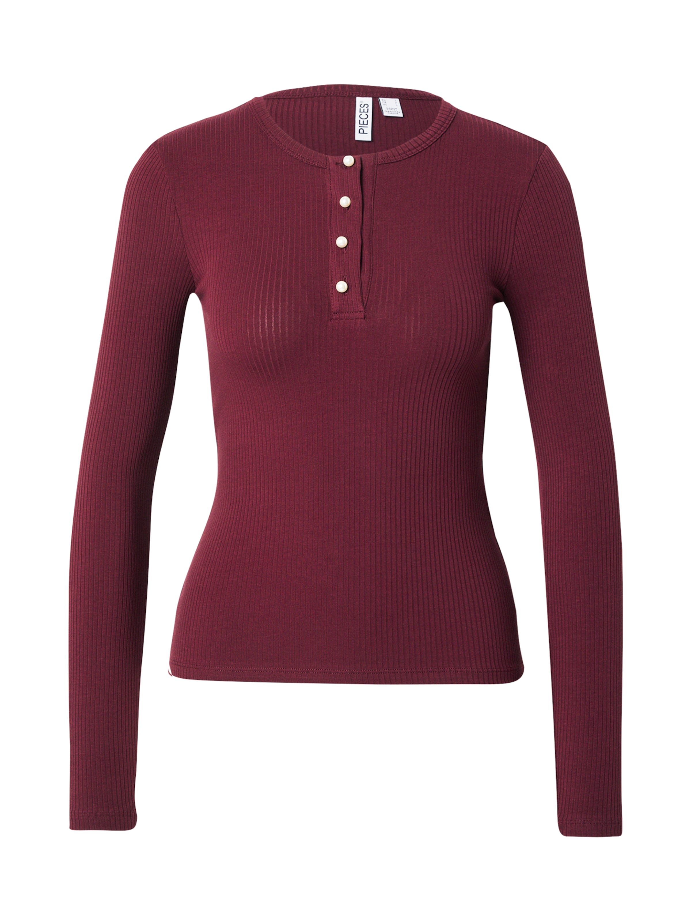 PIECES Shirt 'PCKITTE' in Red: front