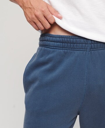 Superdry Tapered Workout Pants 'Mark' in Blue