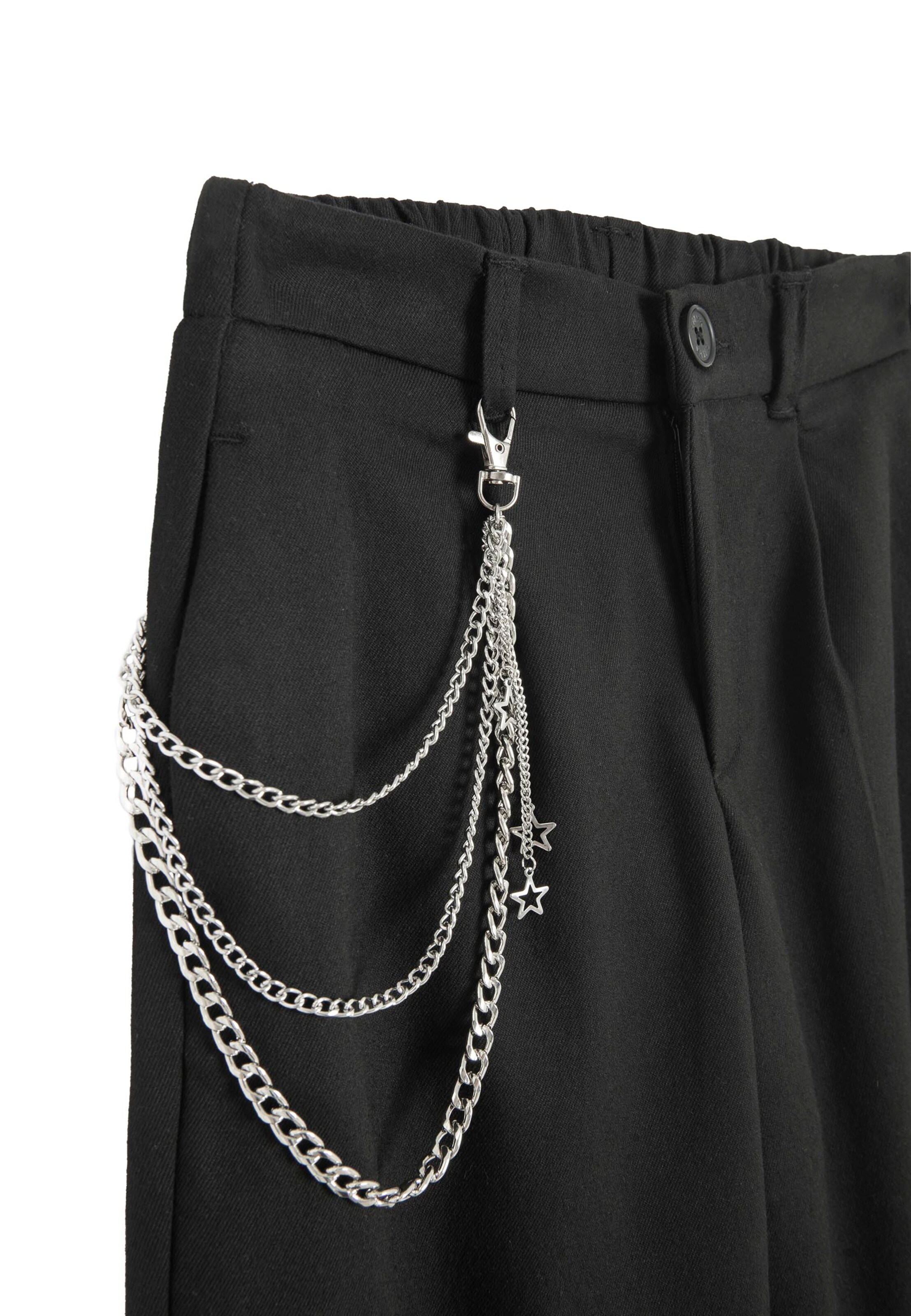 Wide leg Pantaloni de la Cool Club pe negru