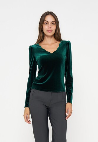 Anna Field - Camisa em verde: frente