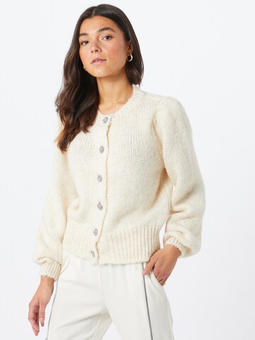 Cardigan ONLY en beige : devant