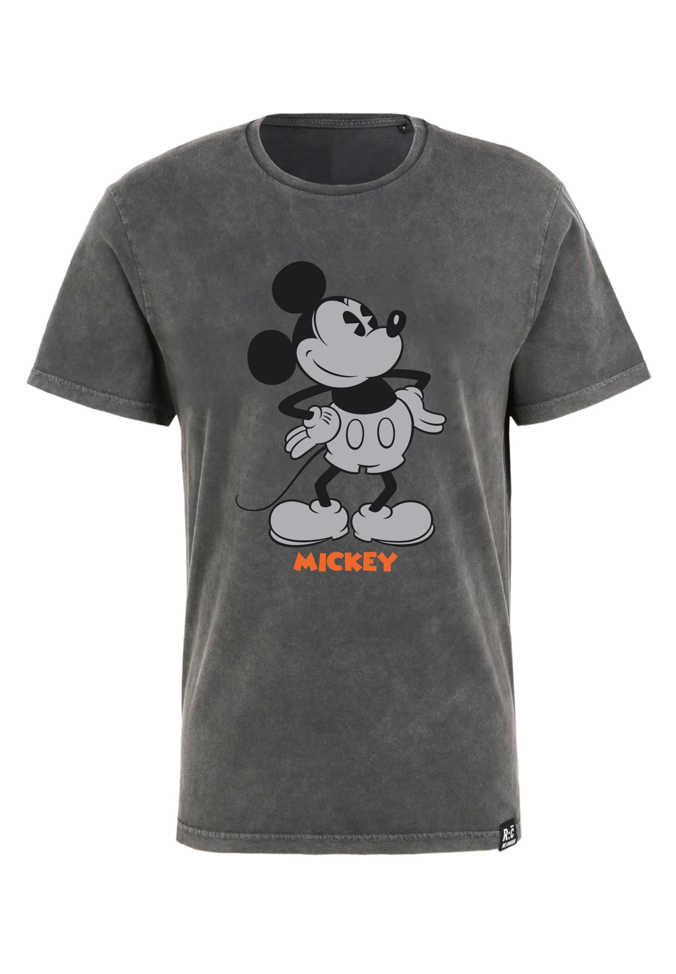 Recovered T-Shirt 'Disney Mickey Mouse Vintage' in schwarz, Produktansicht