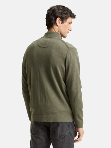 TOM TAILOR Knit cardigan in Green