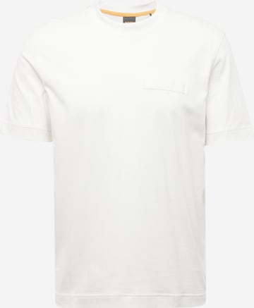 T-Shirt BOSS en blanc : devant