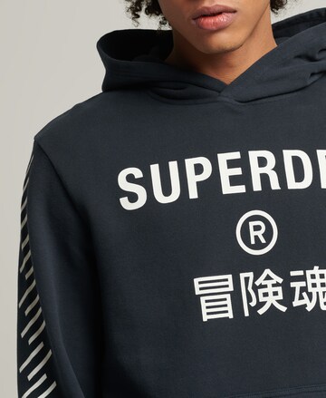 Superdry Sportovní mikina – modrá