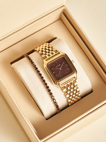 BURKER Watches Analoguhr 'Macy Gold Burgundy'‌‌‌‌‌ in Gold: Vorderseite