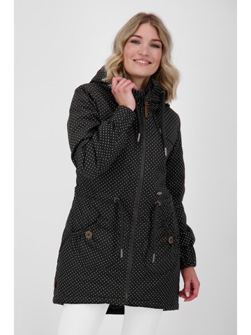 alife & kickin Winterparka 'CHARLOTTE AK' in Zwart: voorkant