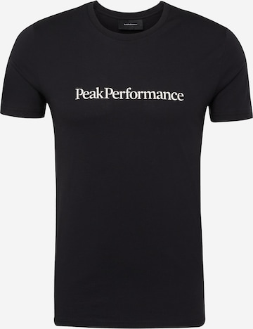 PEAK PERFORMANCE - Camiseta funcional en negro: frente