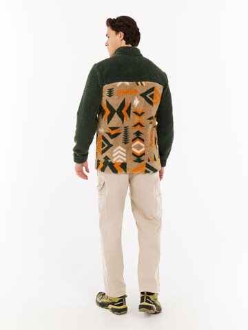 PROTEST Fleece Jacket 'PRTDon' in Green