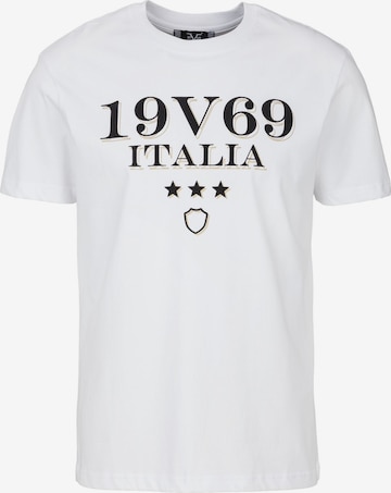 19V69 ITALIA T-Shirt 'Rafael' in Weiß: Vorderseite