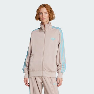 ADIDAS ORIGINALS Sweat jacket 'Adicolor Classic Firebird' in Brown: front
