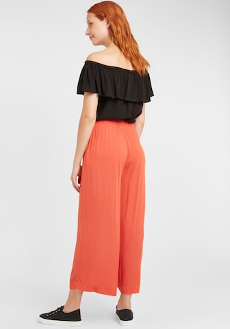 ICHI Wide leg Pants 'MARRAKECH' in Orange