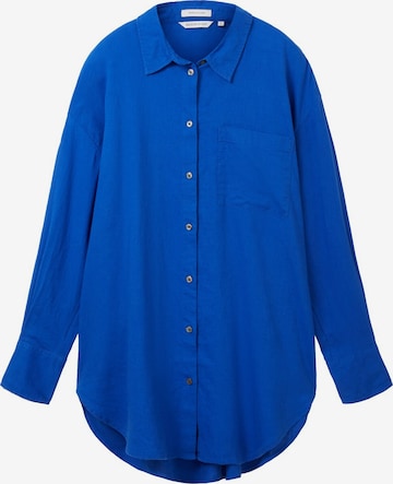 TOM TAILOR DENIM Bluse in Blau: predná strana