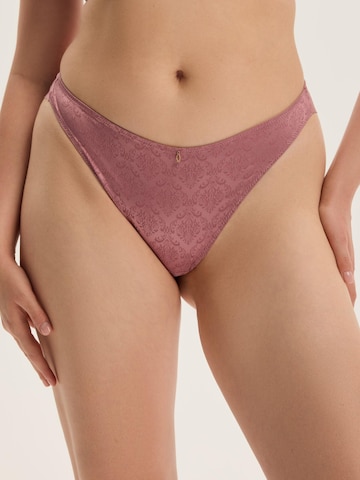 ESOTIQ - Panti 'Slip Charm, glatte Microfaser, mit Baumwollzwickel, normale Leibhöhe' en rosa