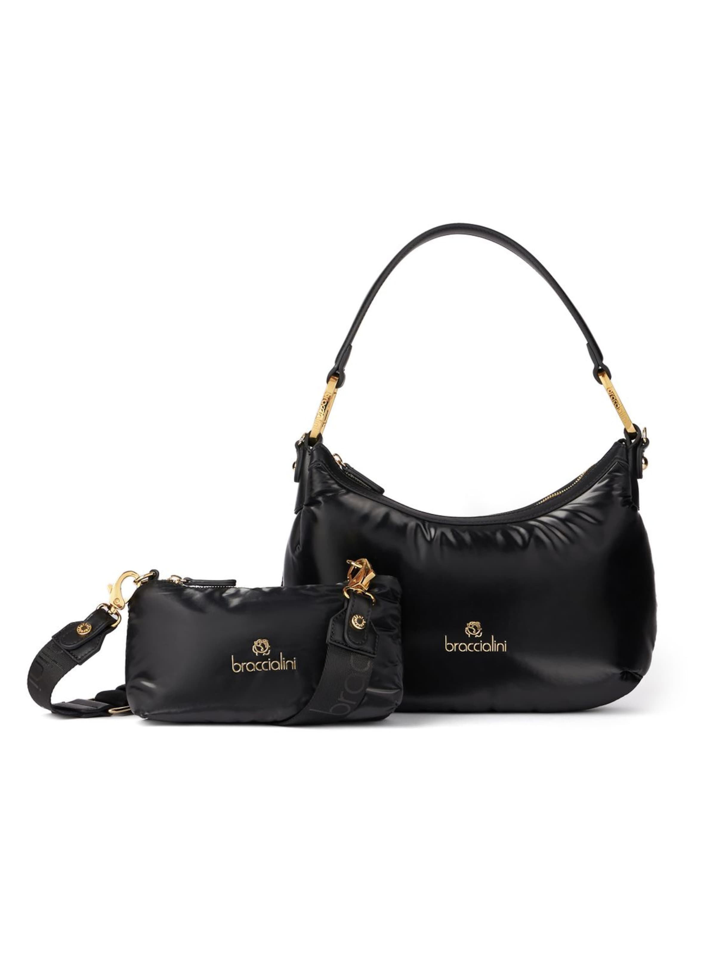 Braccialini Schultertasche 'Beth Puffy'‌ in Schwarz: Vorderseite