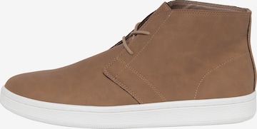 Baskets hautes Ombre en marron : devant