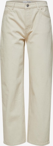 SELECTED FEMME Regular Jeans 'Celina' in Beige: predná strana