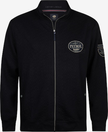 Petrol Industries Sweatvest in Zwart: voorkant