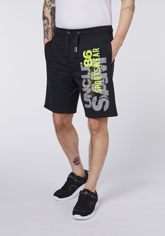 UNCLE SAM Regular Broek in Zwart: voorkant