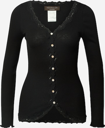 rosemunde Knit cardigan 'Silk' in Black: front