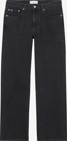 Calvin Klein Jeans Wide leg Jeans in Zwart: voorkant