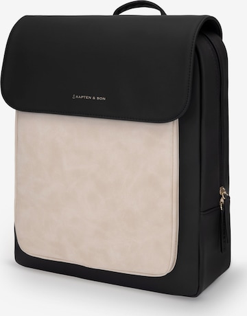 Kapten & Son Backpack 'Tromso Cream Black' in Beige