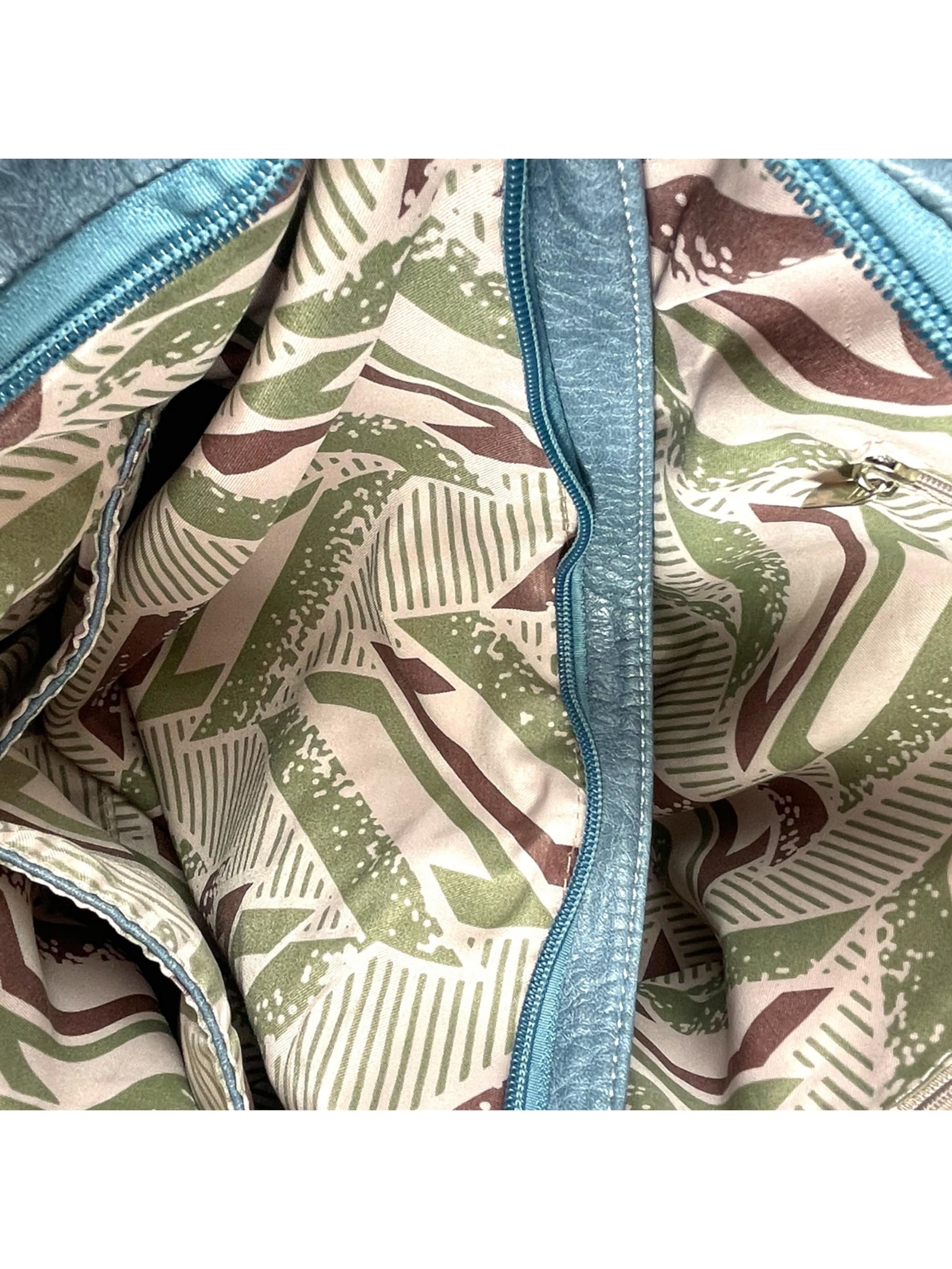 Borsa a spalla di Kumixi in blu