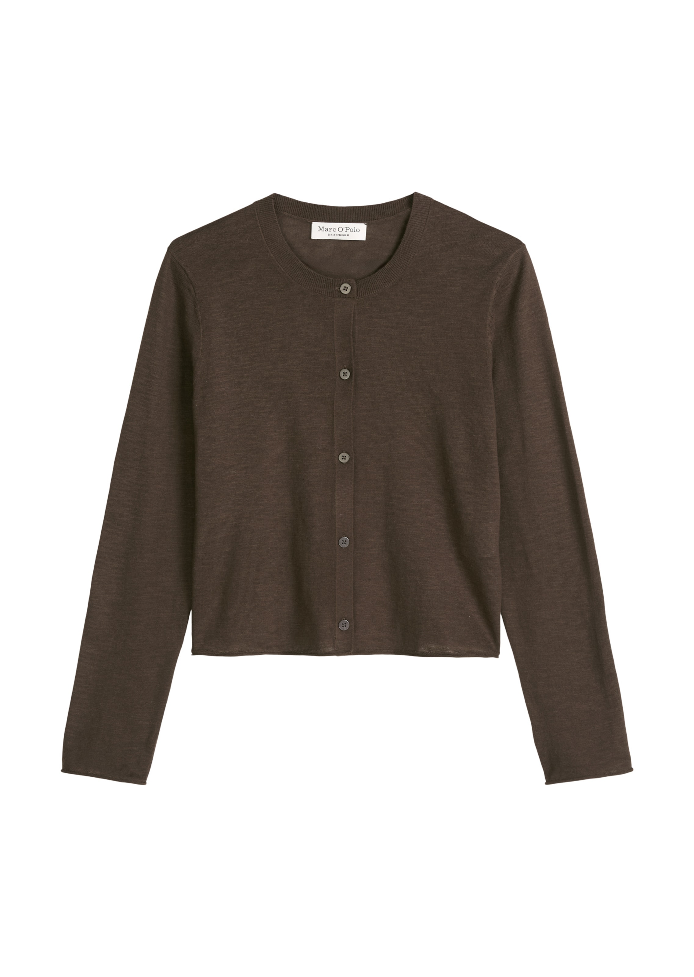 Cardigan Marc O'Polo en marron : devant