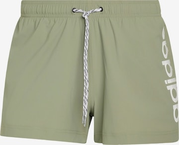 ADIDAS SPORTSWEAR - Calções de banho desportivos 'Beachpro' em verde: frente