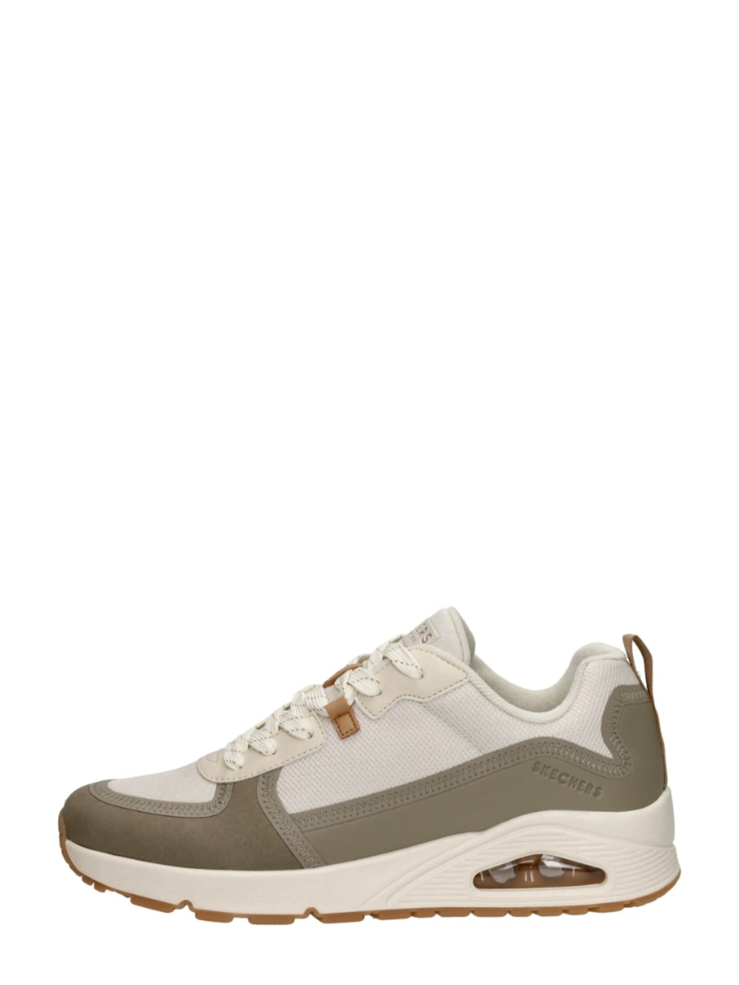SKECHERS Sneakers laag 'Uno - Layover' in Wit: voorkant