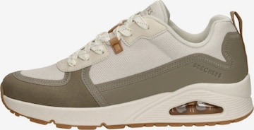 SKECHERS Sneakers laag 'Uno - Layover' in Wit: voorkant