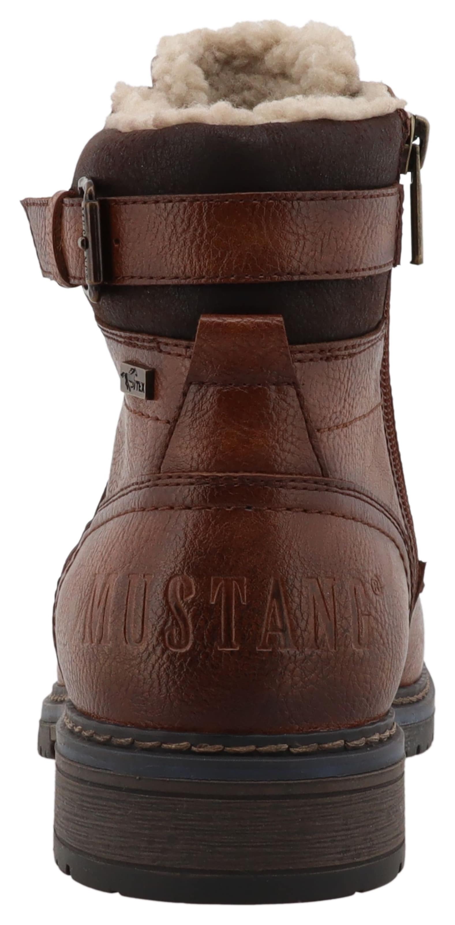 Bottines à lacets MUSTANG en marron
