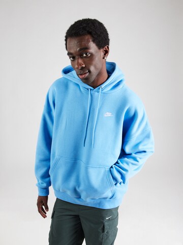 Nike Sportswear Sweatshirt 'CLUB' in Blue: front