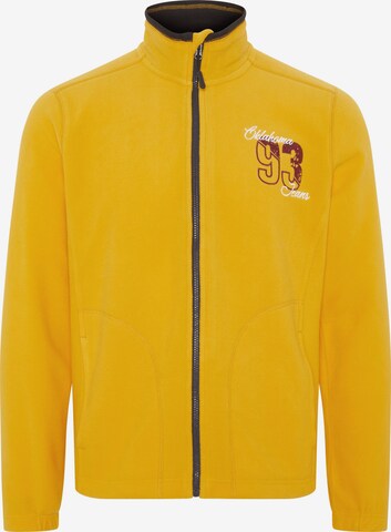 Oklahoma Jeans Fleece Jacket in Yellow: front