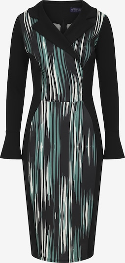 HotSquash Kokteilové šaty - zelená / čierna / biela, Produkt